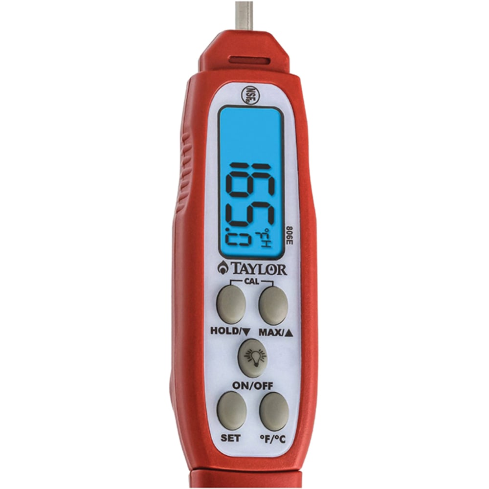 Taylor Digital Thermometer - Water Proof - Red