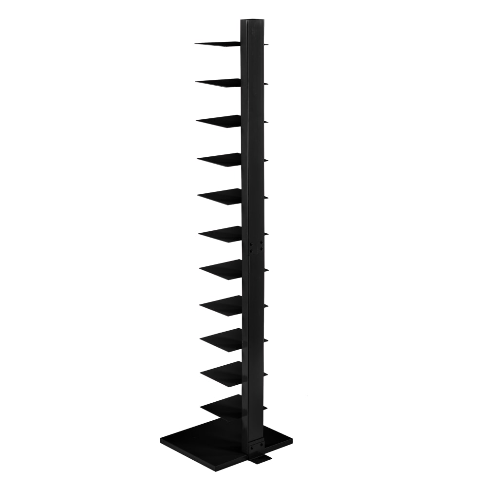 SEI Furniture Spine Tower Shelf, 65 1/4inH x 15 3/4inW x 16inD, Black