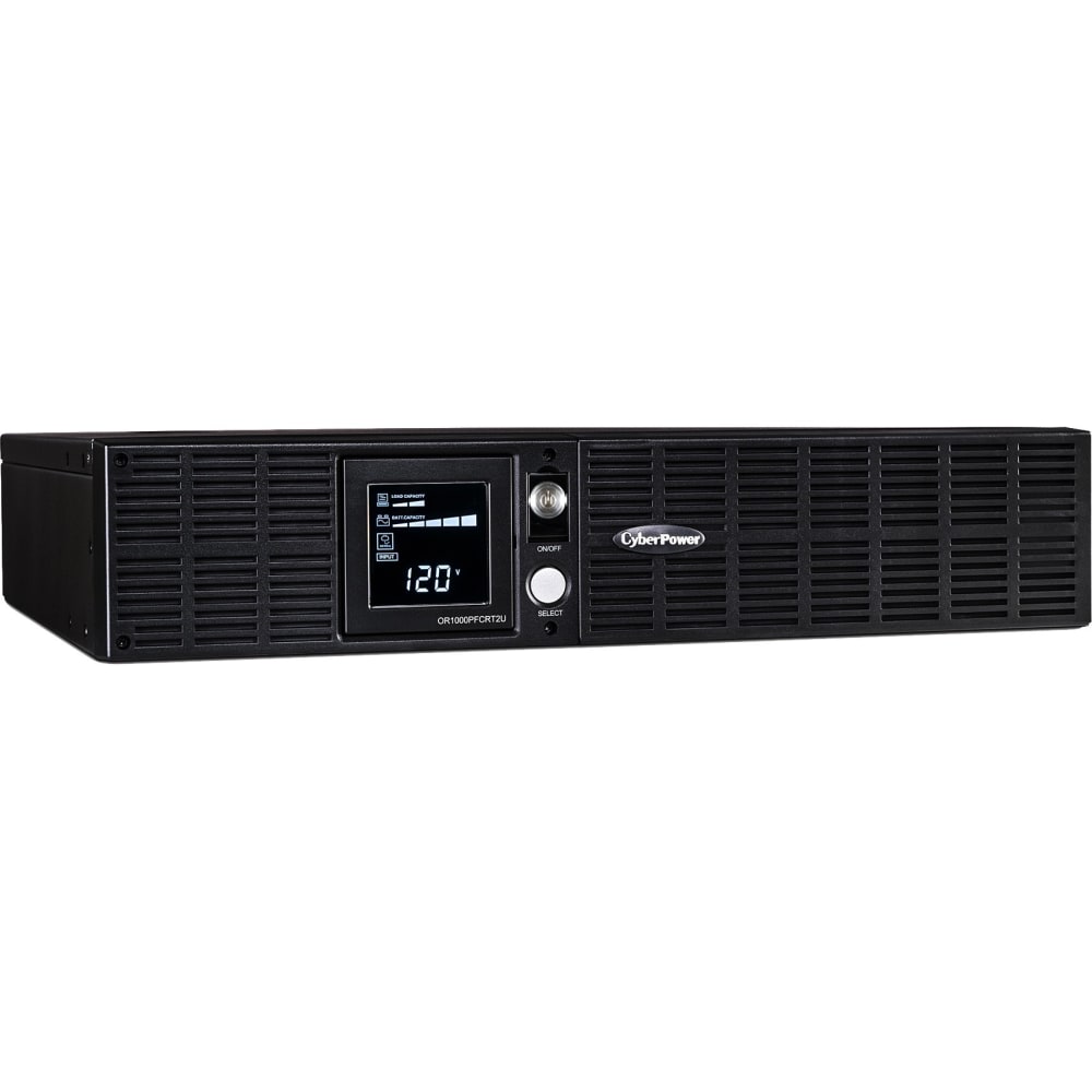 CyberPower PFC Sinewave Series OR1000PFCRT2U - UPS (rack-mountable / external) - AC 120 V - 700 Watt - 1000 VA - 9 Ah - USB, serial - output connectors: 8 - 2U