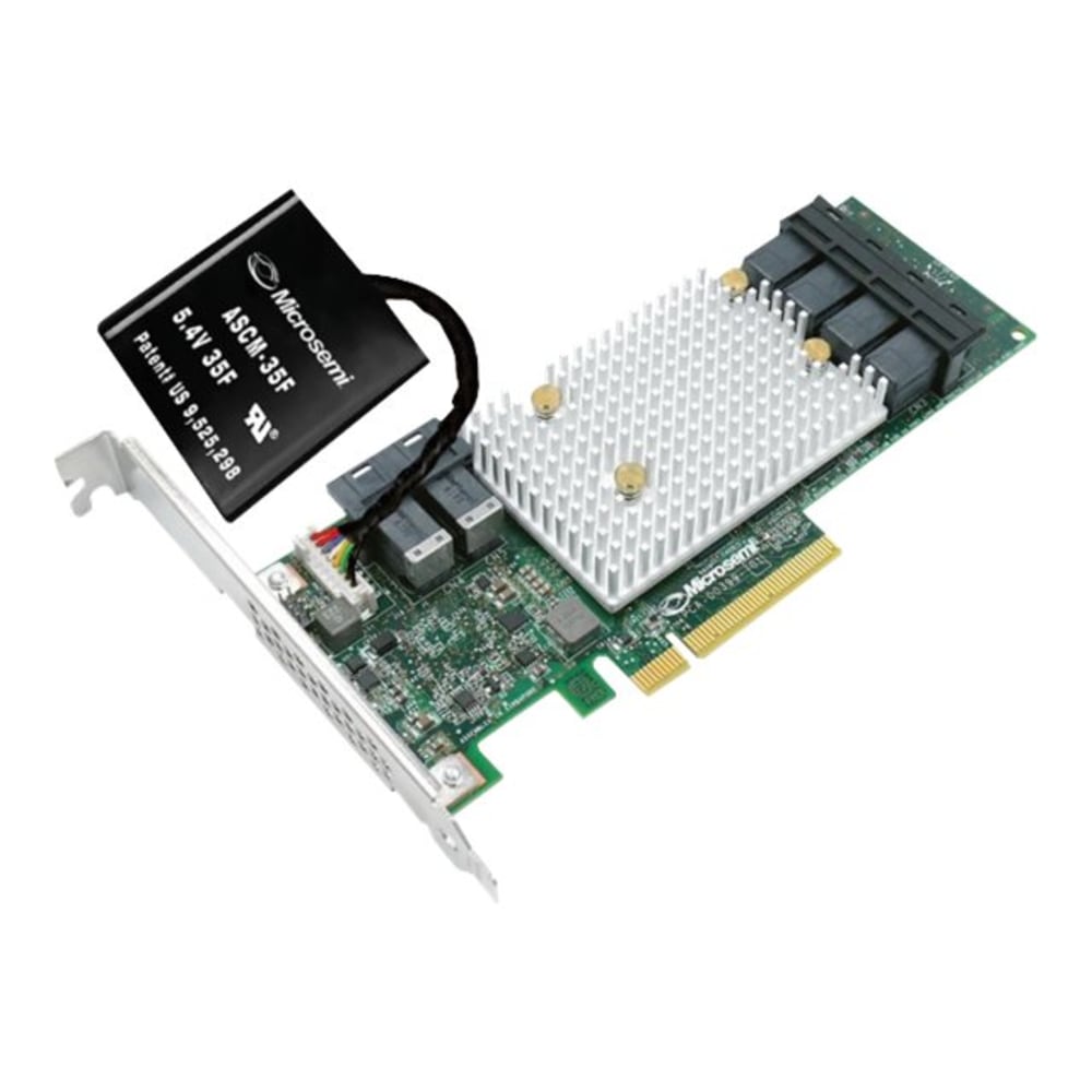 Microchip Adaptec SmartRAID 3154-24i - Storage controller (RAID) - 24 Channel - SATA 6Gb/s / SAS 12Gb/s - low profile - RAID RAID 0, 1, 5, 6, 10, 50, 60, 1ADM, 10ADM - PCIe 3.0 x8