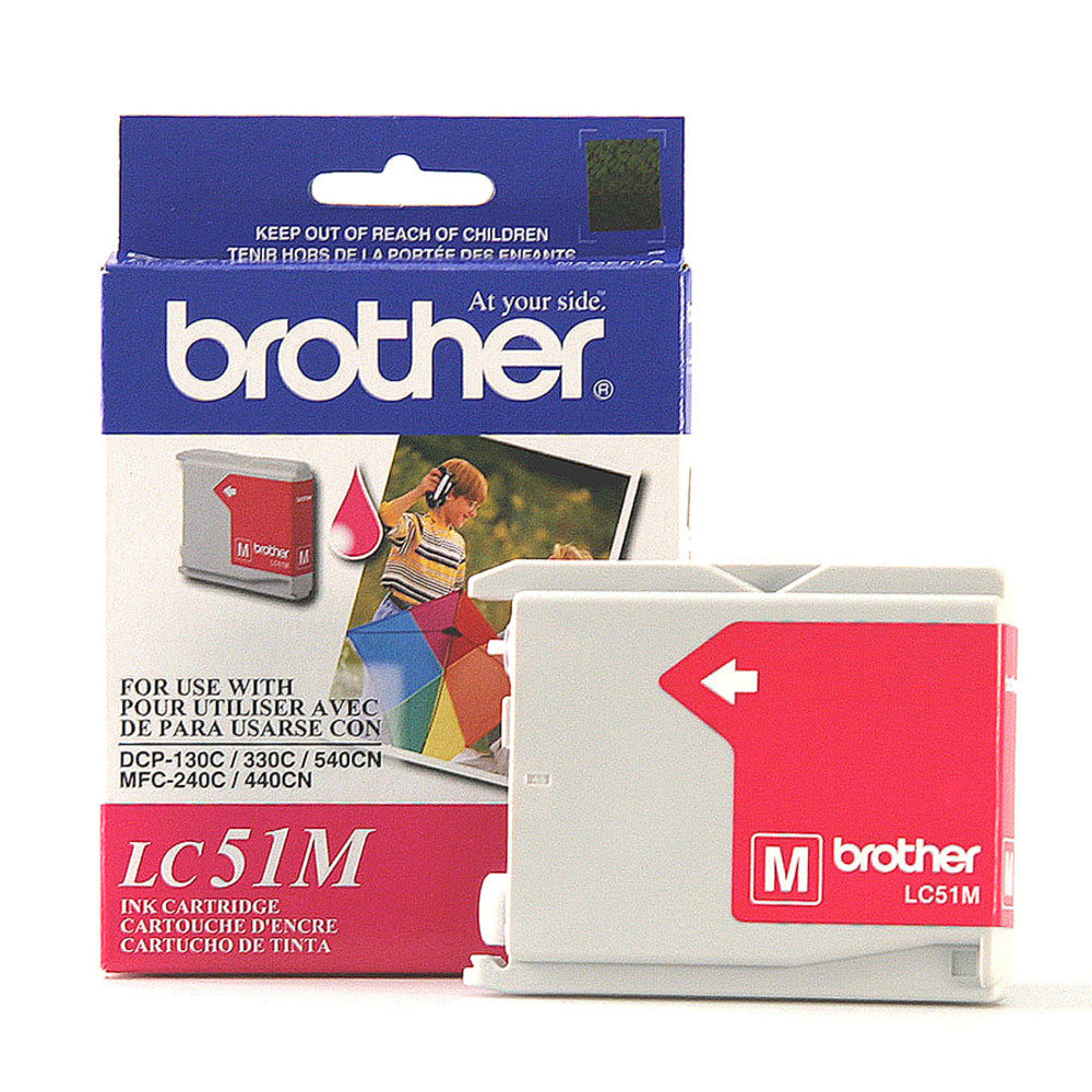 Brother LC51 Magenta Ink Cartridge, LC51M