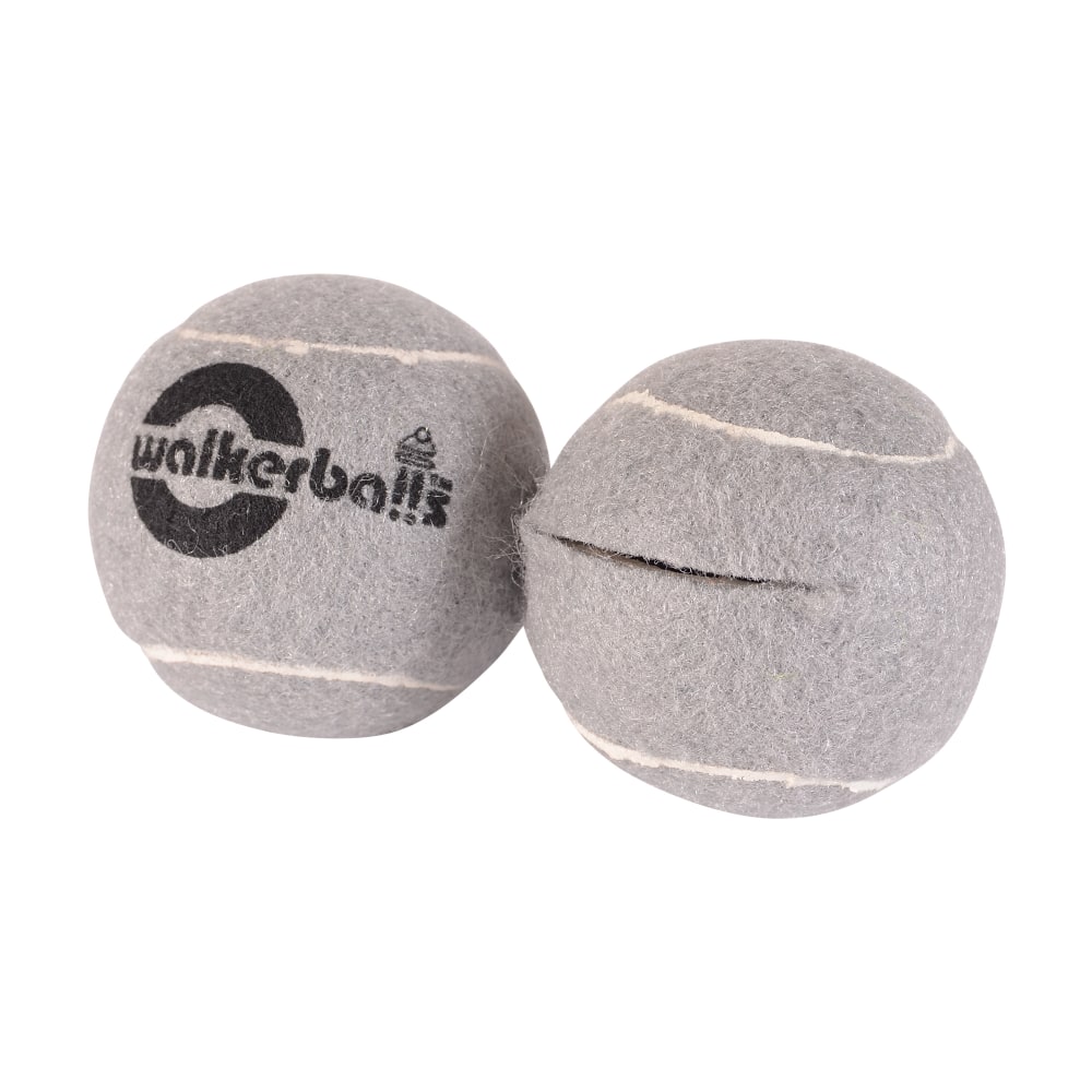 Walkerballs Walker Tennis Ball Glides, Gray, Pack Of 2