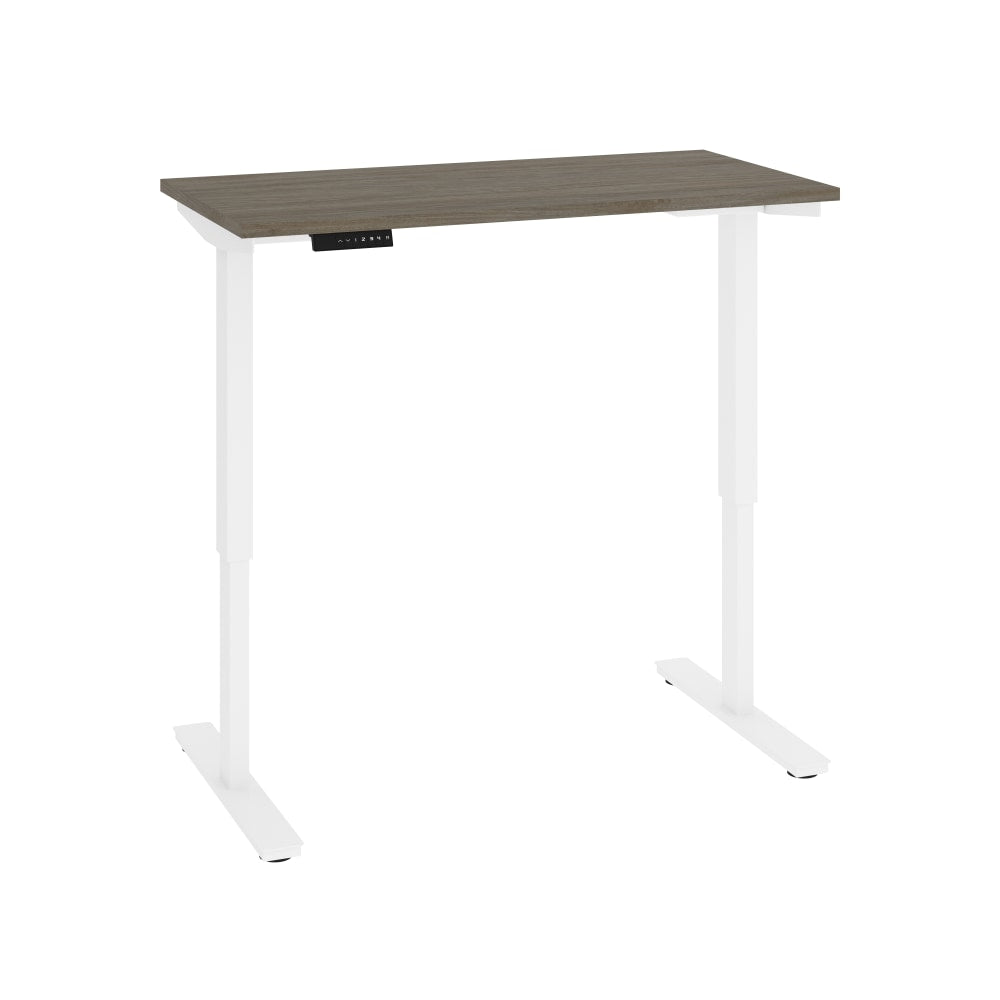 Bestar Viva Electric 48inW Standing Desk, Walnut Gray