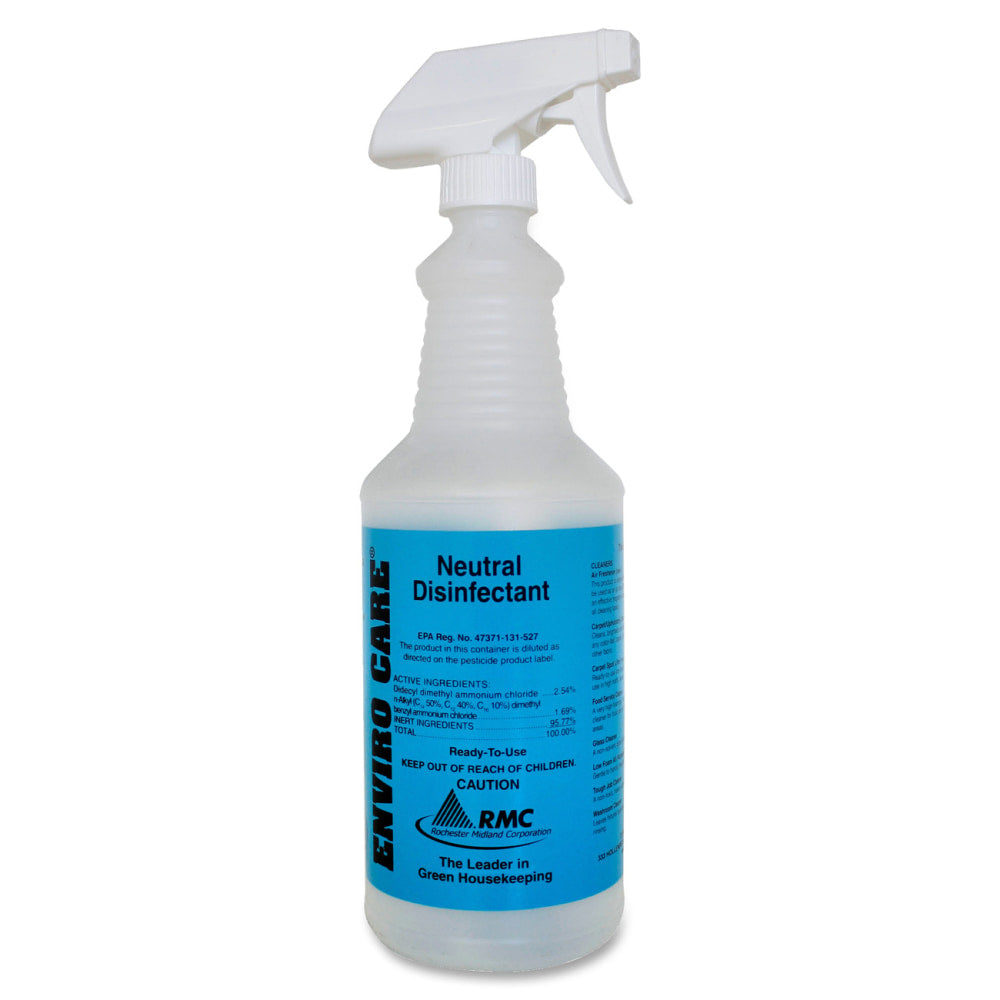 RMC Neutral Disinfectant Spray Bottle - 1 Each - Frosted Clear - Plastic