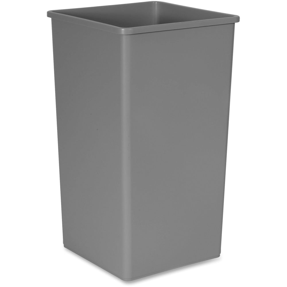 Rubbermaid Commercial Untouchable Square Container - 50 gal Capacity - Square - Crack Resistant, Durable, Compact, Rugged - 34.3in Height x 19.5in Width x 19.5in Depth - Plastic - Gray - 1 Each