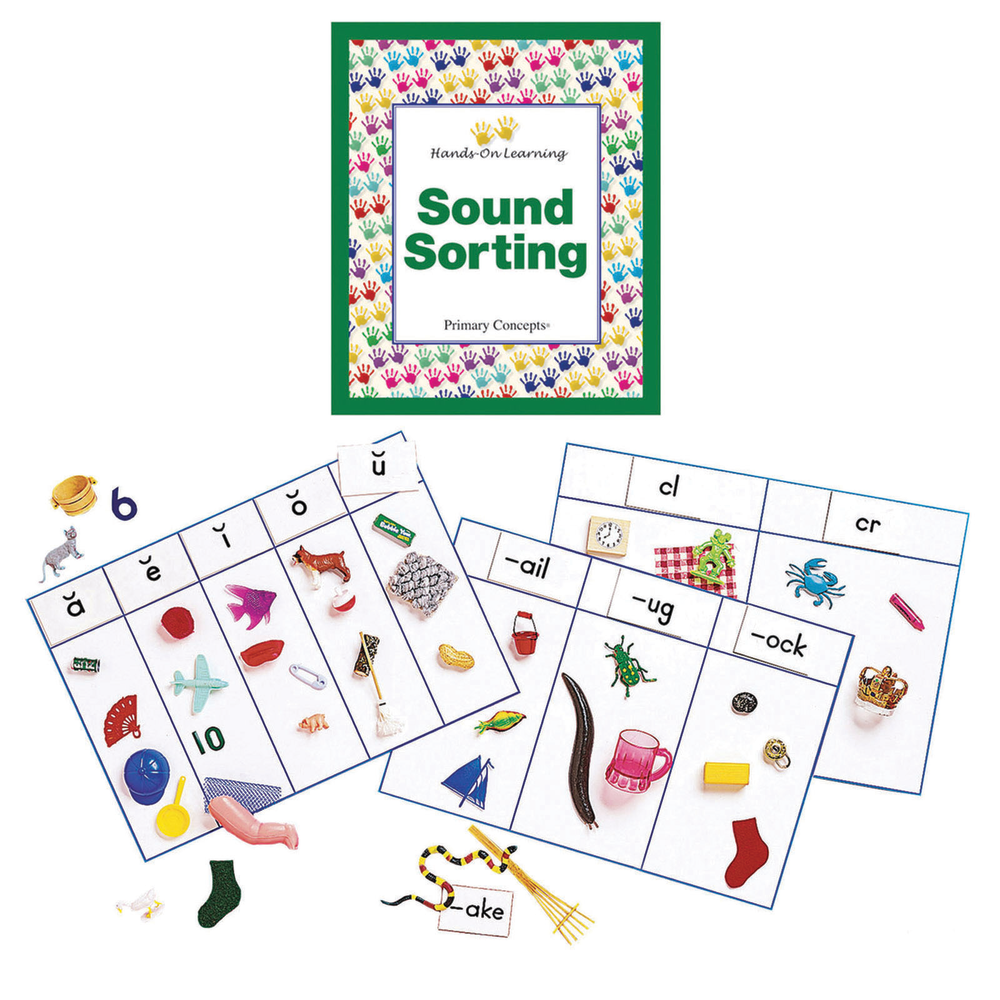 Primary Concepts Sound Sorting With Objects Complete Kit, Pre-K To Grade 2