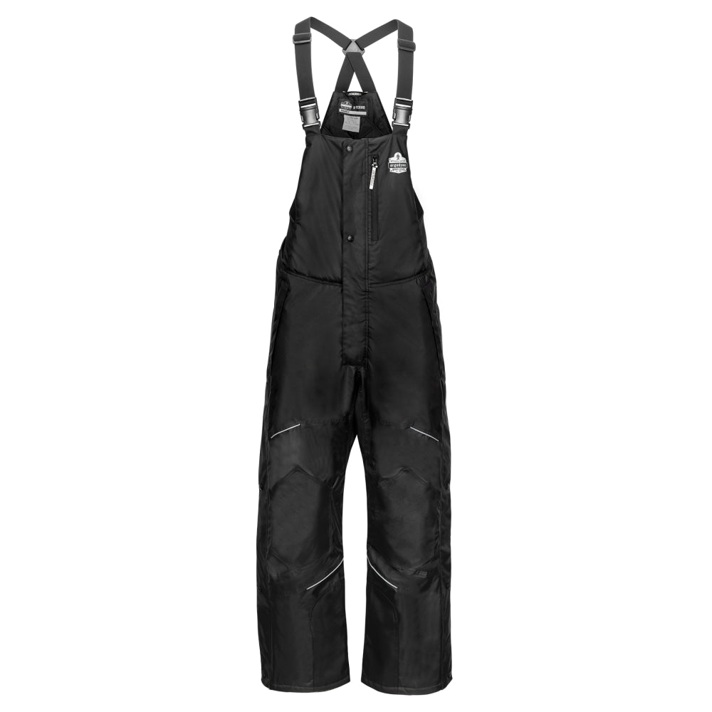 Ergodyne N-Ferno 6472 Insulated Bib Overalls, 3XL, Black