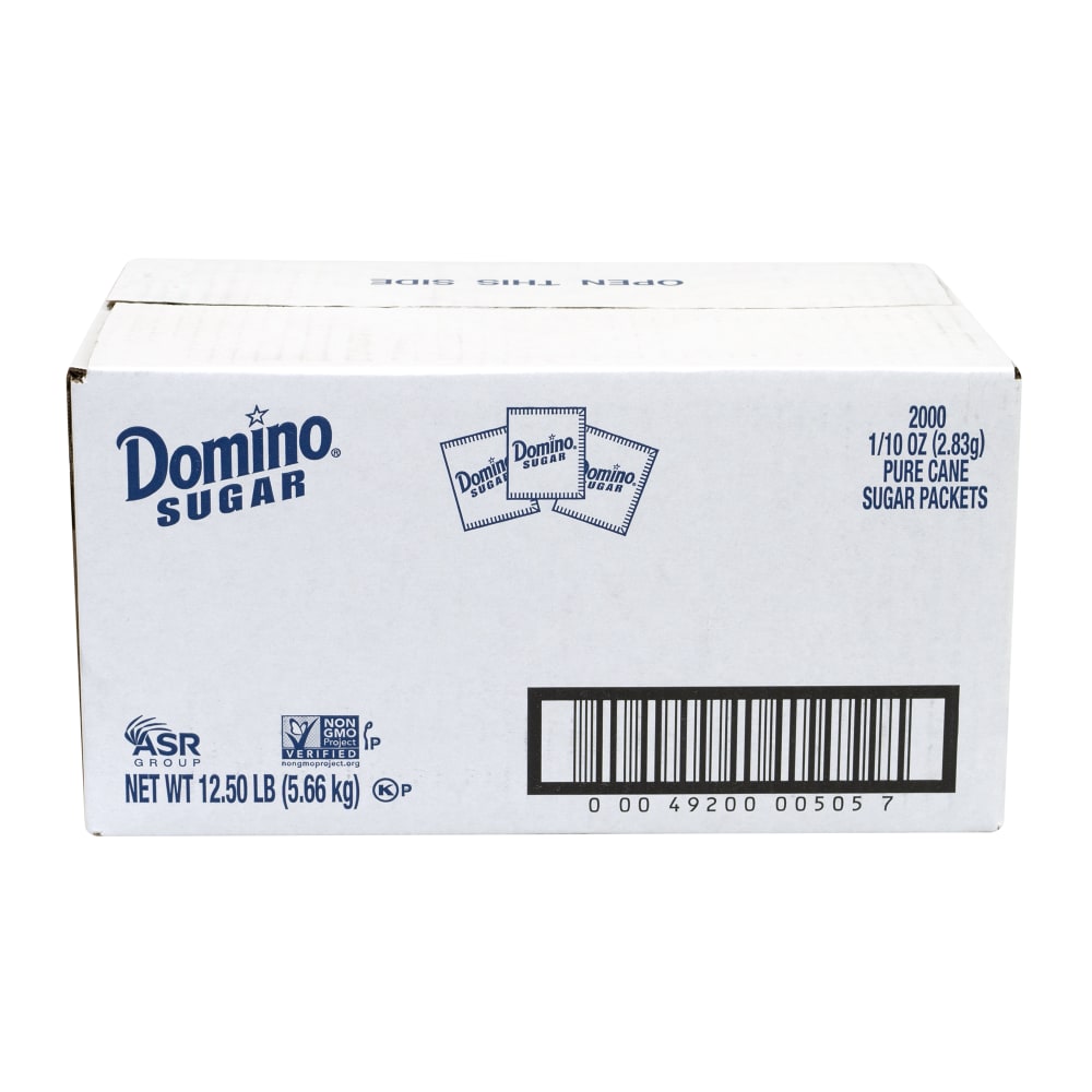 Domino Sugar Packets, Box Of 2,000 Packets