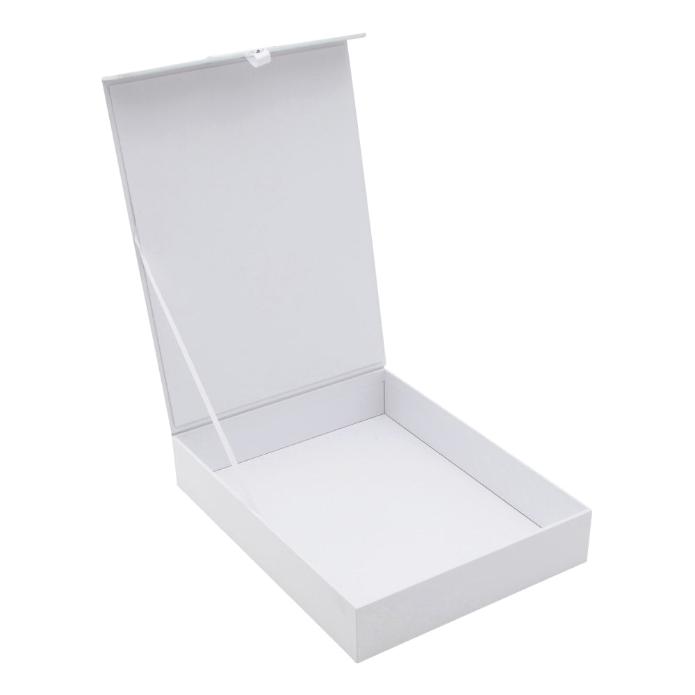 Realspace Standard-Duty Document Storage Box, 12in x 2-1/4in x 9-1/4in, White