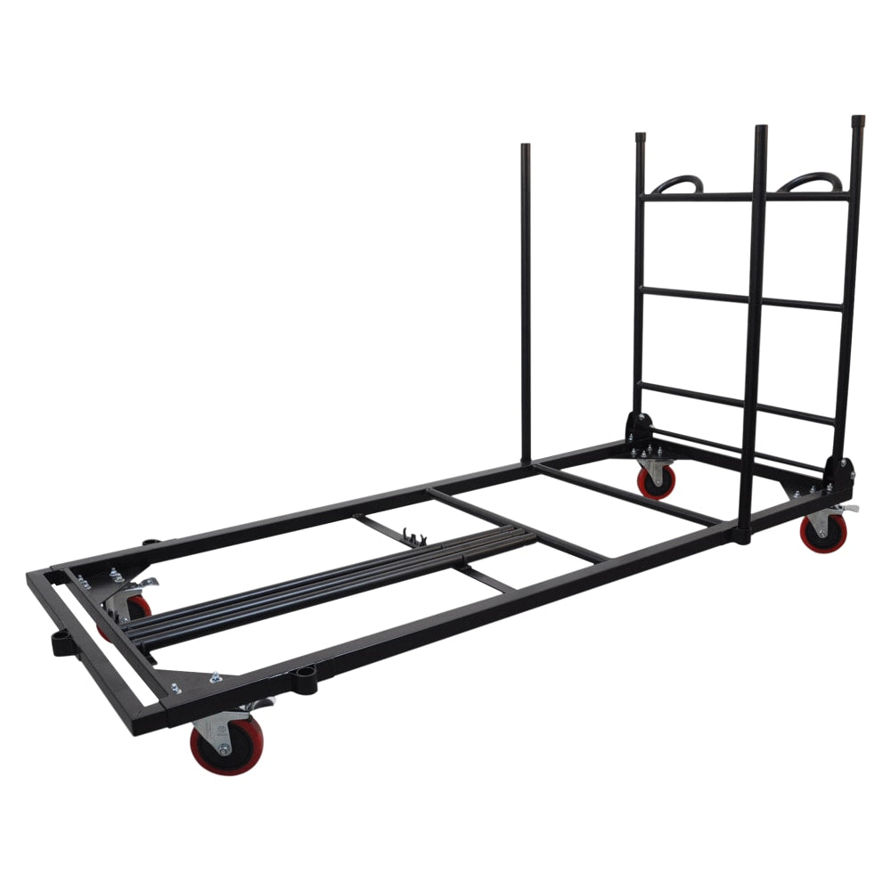 Lorell Table Cart, For Plastic Rectangular Folding Tables, Charcoal