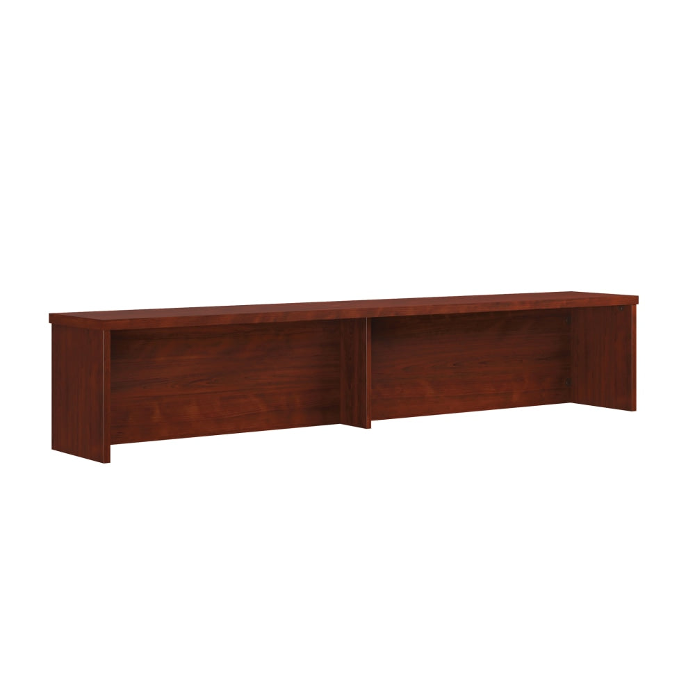 Sauder Affirm 71inW Reception Desktop Hutch, Classic Cherry