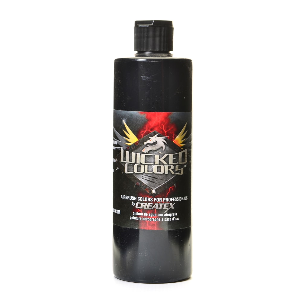 Createx Wicked Colors Airbrush Paint, Detail, 16 Oz, Black