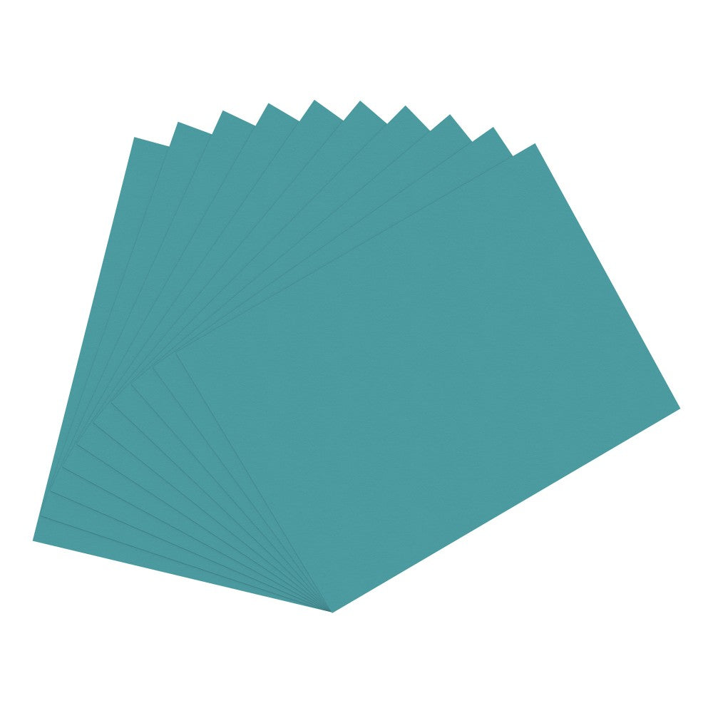 Office Depot Brand Construction Paper, 9in x 12in, 100% Recycled, Turquoise, Pack Of 50 Sheets