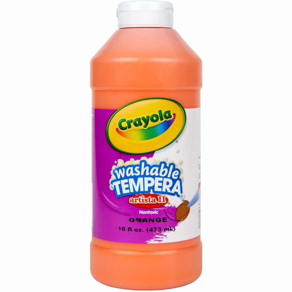 Crayola Artista II Tempera Paint, 16 Oz, Orange