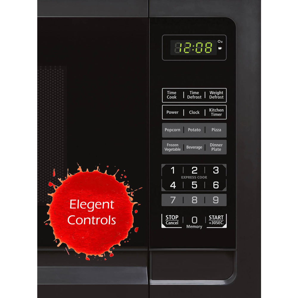 Black+Decker EM031MFO-X1 1.1 Cu Ft Microwave, Black