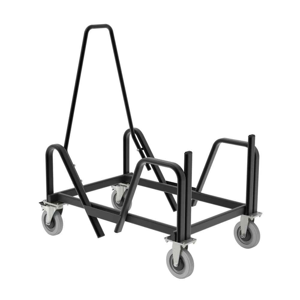 HON Motivate Chair Cart For High-Density Stackers, Black