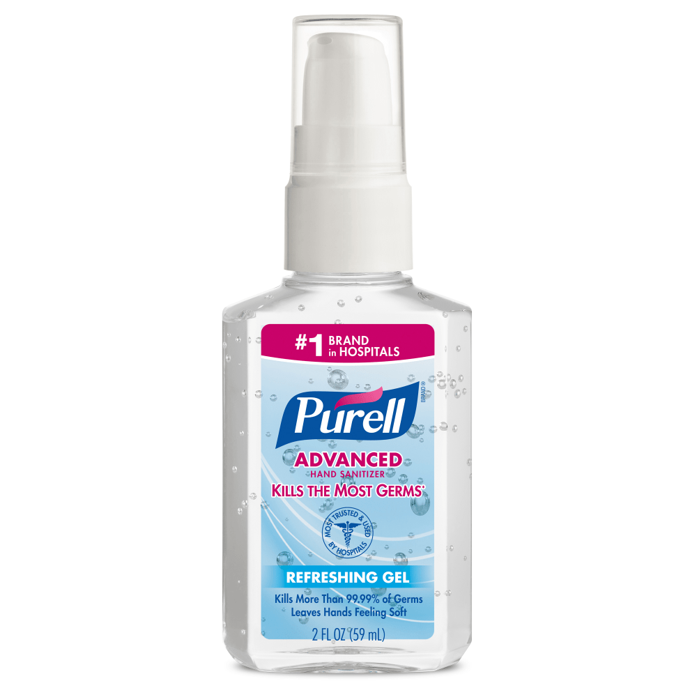 Purell Instant Hand Sanitizer, 2 Oz. Pump Bottles, Carton Of 24