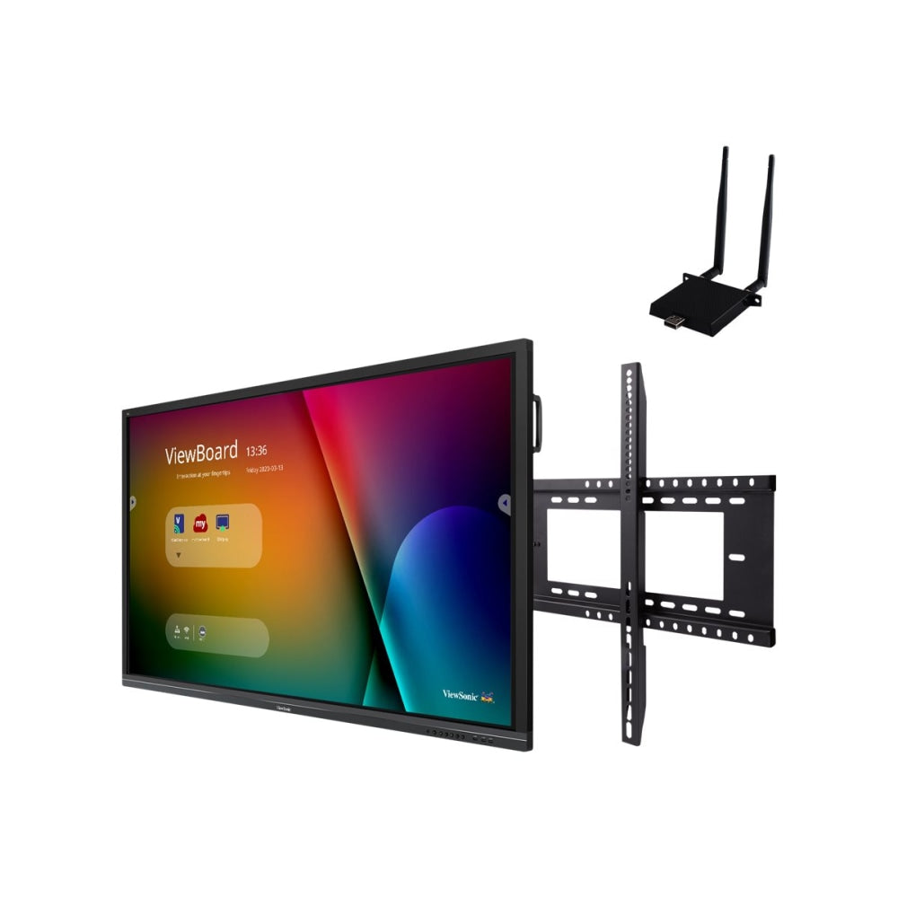 Viewsonic IFP7550-E1 - 75in ViewBoard 4K Ultra HD Interactive Flat Panel Bundle - 75in LCD - ARM Cortex A53 1.20 GHz - 2 GB - Infrared