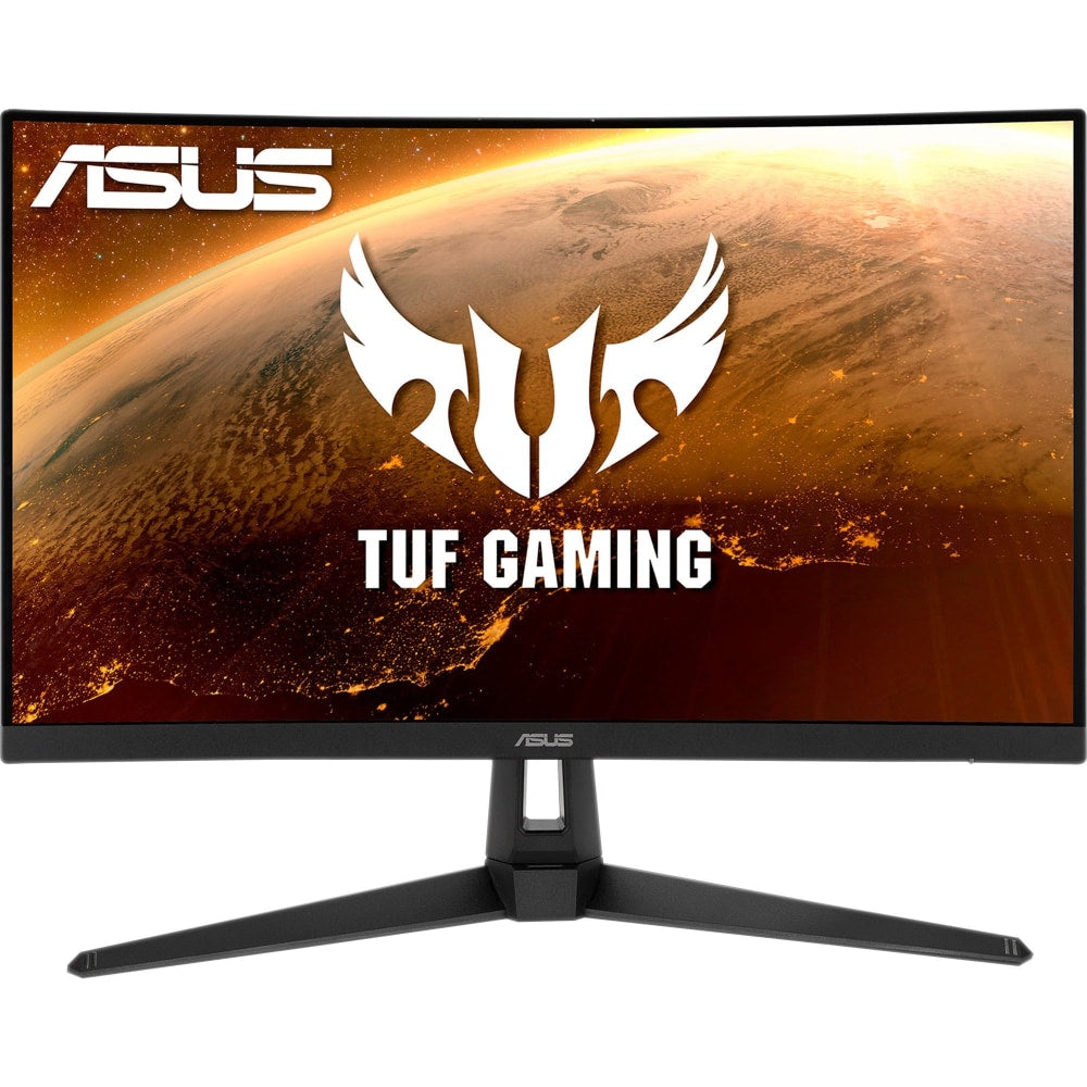 Asus VG27WQ1B 27in Class WQHD Curved Screen Gaming LCD Monitor - 16:9 - 27in Viewable - Vertical Alignment (VA) - 2560 x 1440 - 16.7 Million Colors - FreeSync Premium - 250 Nit Maximum - 1 ms - MPRT Refresh Rate - Speakers - HDMI - DisplayPort