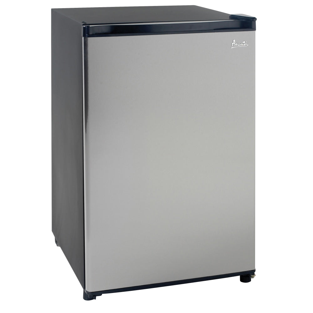 Avanti 4.4 Cu Ft Refrigerator, Black/Stainless Steel