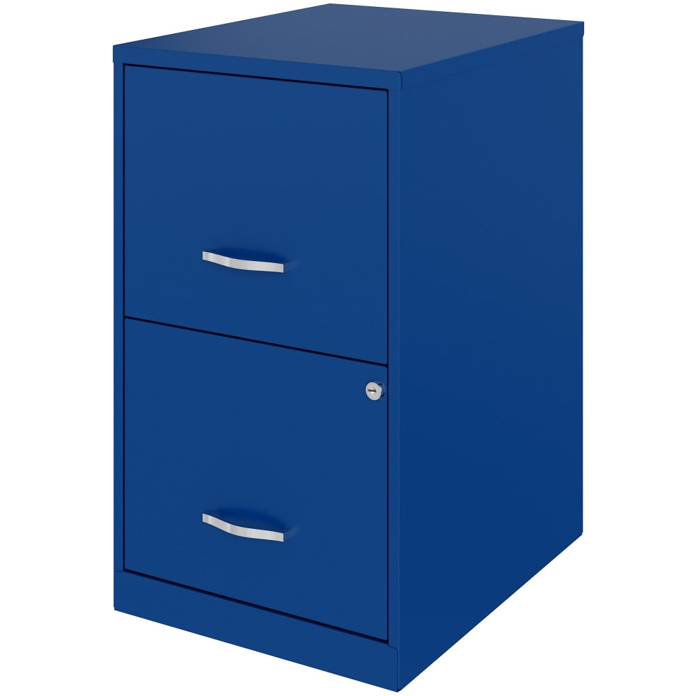 Realspace SOHO Smart 18inD Vertical 2-Drawer File Cabinet, Blue