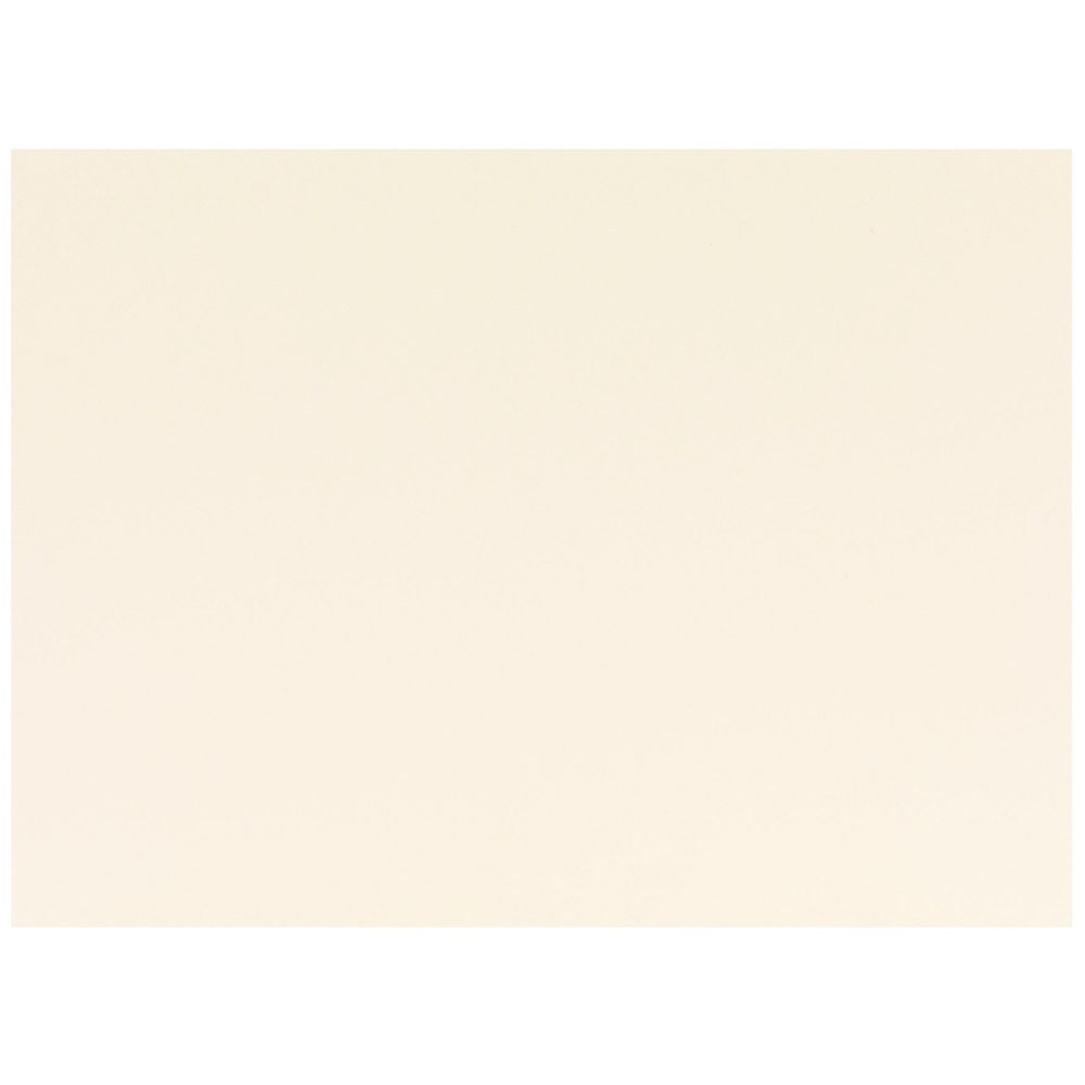 JAM Paper Note Cards, 4 5/8in x 6 1/4in, Ivory, Pack Of 100