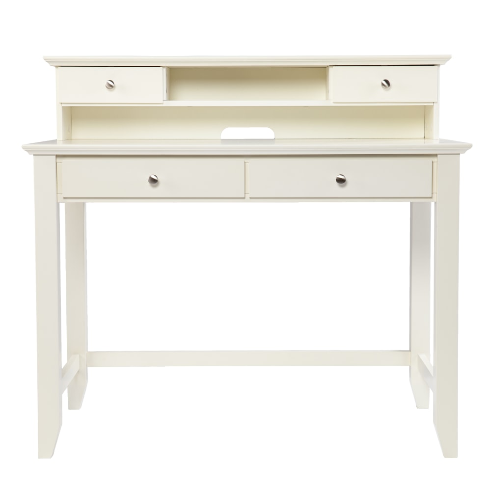 SEI Furniture Barberry 24inW Secretary Desk, White