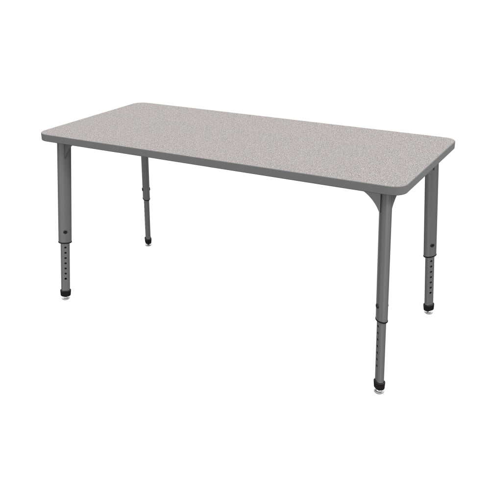 Marco Group Apex Series Rectangle Adjustable Table, 30inH 72inW x 30inD, Gray Nebula/Gray