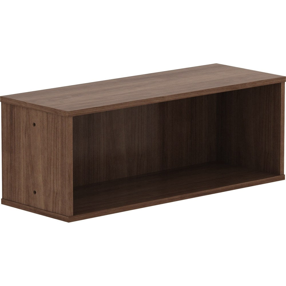 Lorell Panel System Open Storage Cabinet - 18.1in Height x 31.5in Width x 15.8in Depth - Walnut - Laminate - 1 Each