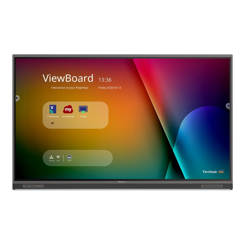 ViewSonic ViewBoard IFP8652-1C - 86in Diagonal Class (85.6in viewable) LED-backlit LCD display - interactive - 4K UHD (2160p) 3840 x 2160