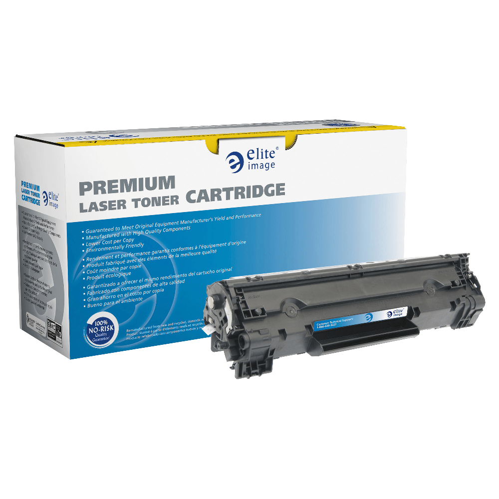 Elite Image Remanufactured Black High Yield Toner Cartridge Replacement For HP CF283X, ELI76165