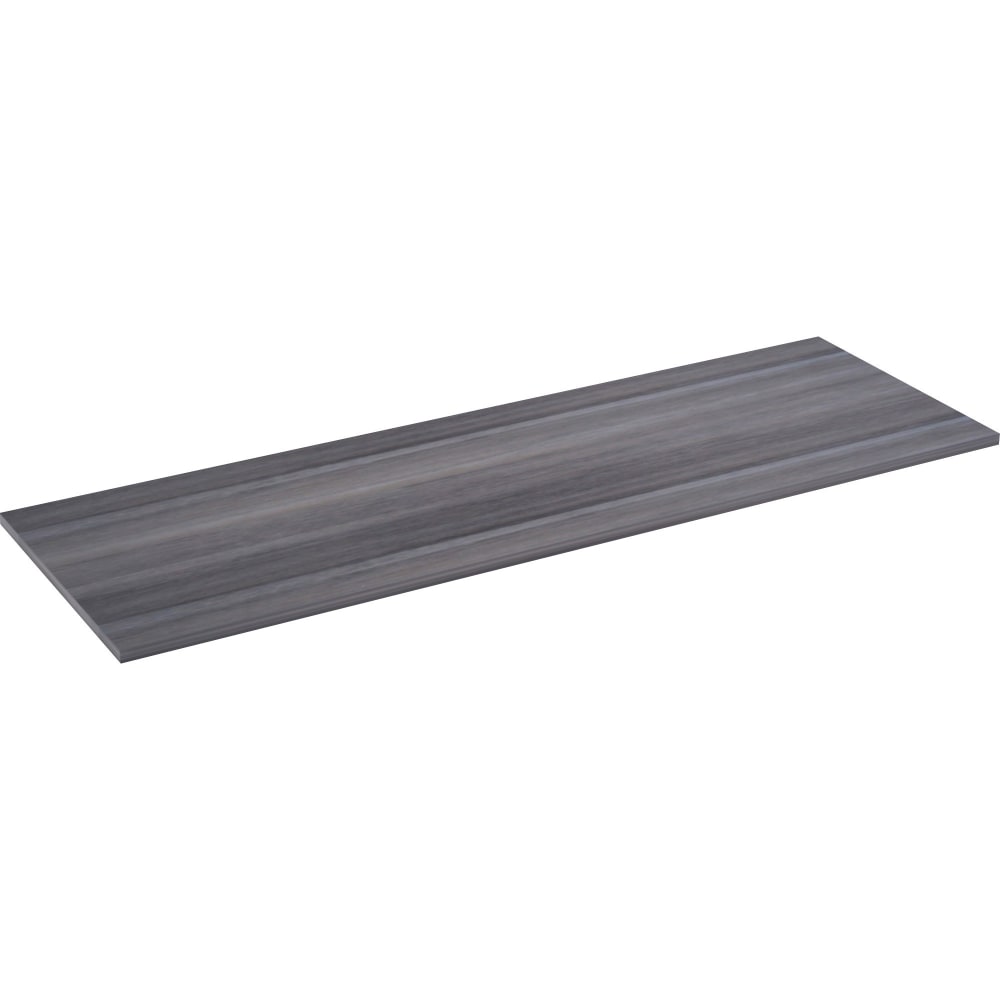 Lorell Relevance Series Tabletop - 71.6in x 24in x 1in Table Top - Straight Edge - Finish: Charcoal, Laminate