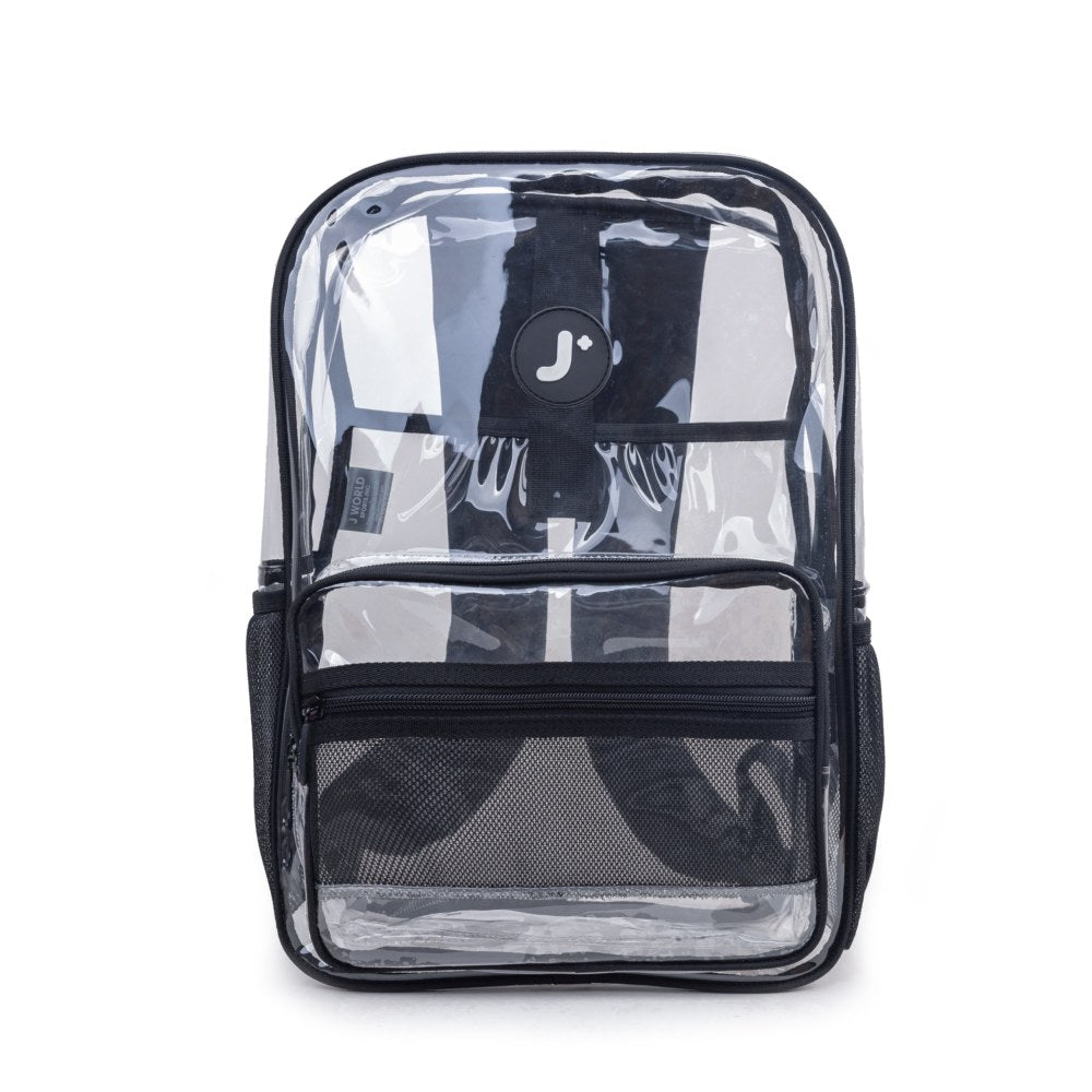 J World Laptop Backpack With 16.1in Laptop Pocket, Clear