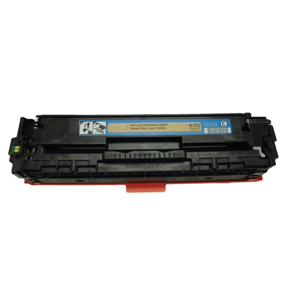 Hoffman Tech Remanufactured Cyan Toner Cartridge Replacement For HP 128A, CE321A, 545-321-HTI