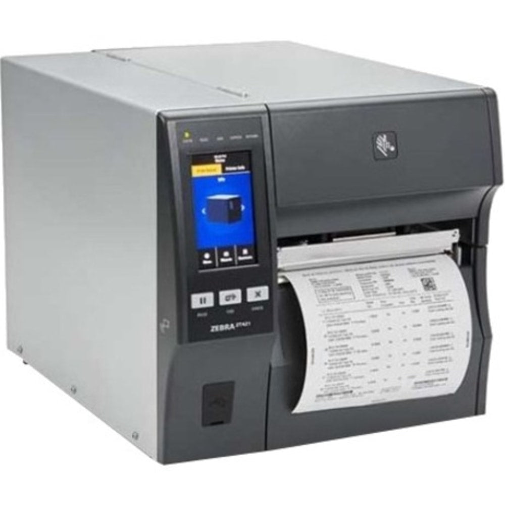 Zebra ZT421 Industrial Direct Thermal/Thermal Transfer Printer - Label Print - USB - Serial - Bluetooth - 102in Print Length - 6.60in Print Width - 12.01 in/s Mono - 203 dpi - 39in Label Length