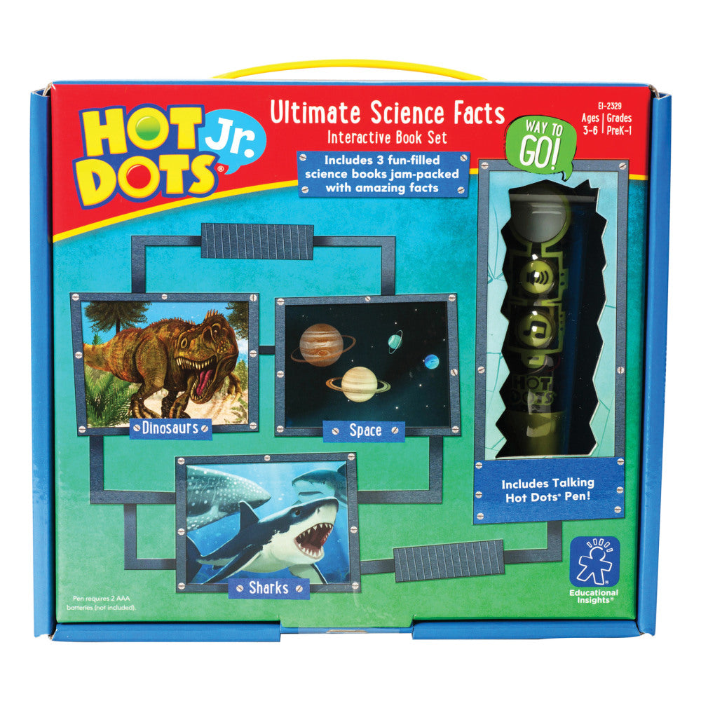 Educational Insights Hot Dots Jr. Ultimate Science Facts Interactive Book Set with Talking Pen