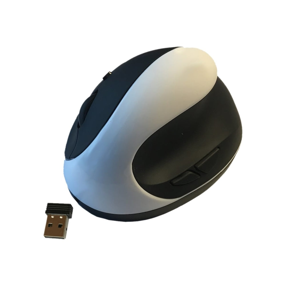 Ergoguys Comfi II - Mouse - ergonomic - optical - 5 buttons - wireless - white