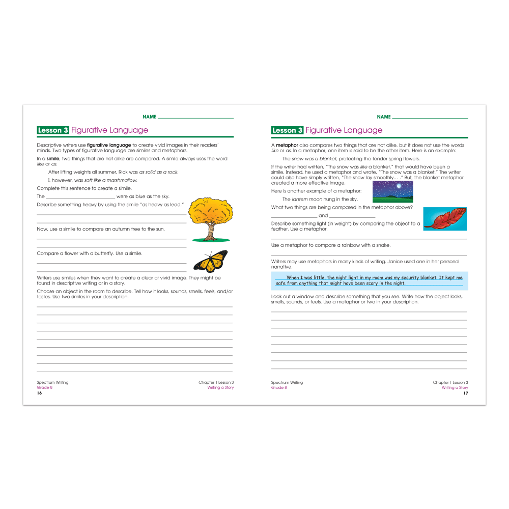 Spectrum Writing, Grade 8