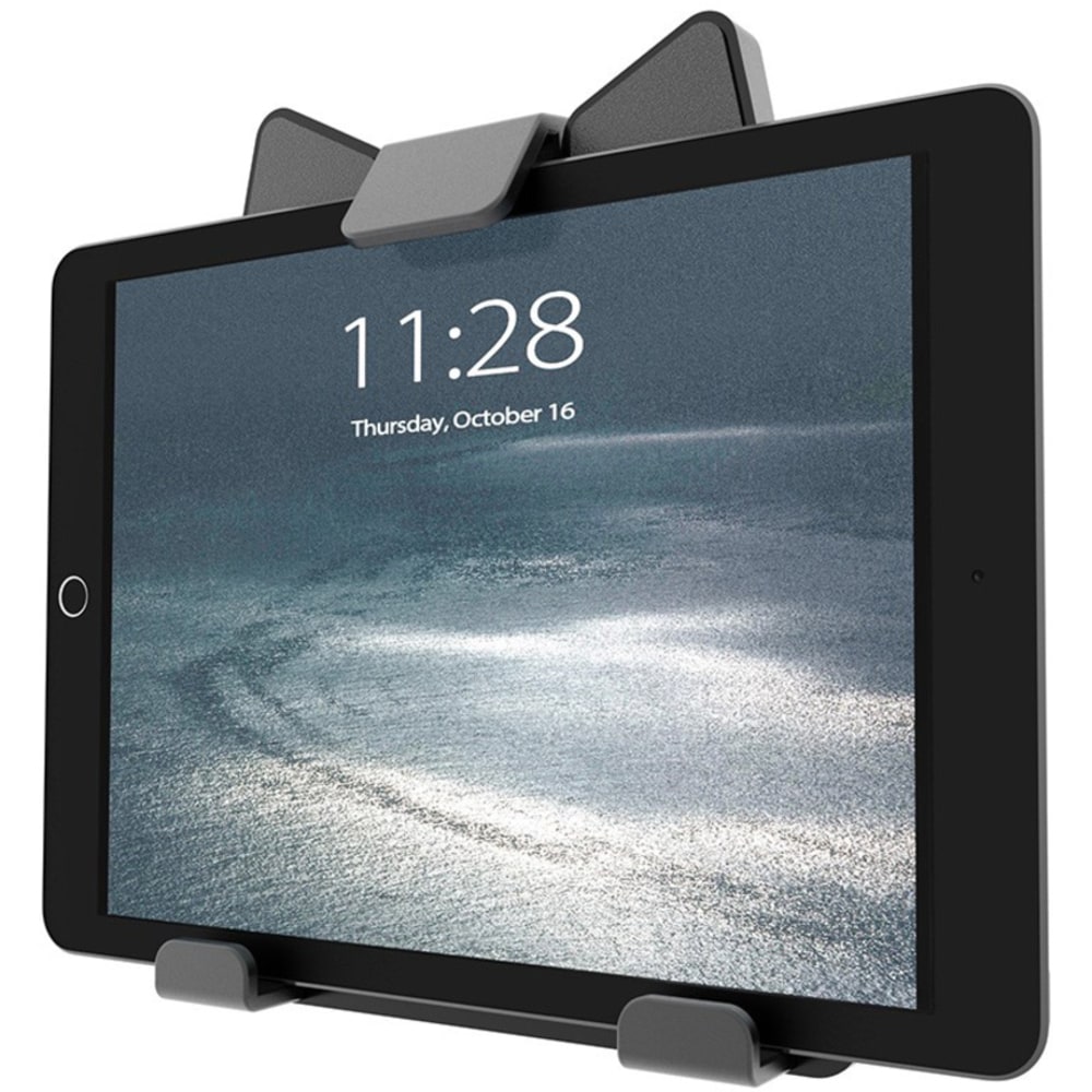 Atdec universal tablet holder - for 7in to 12in devices - VESA 100x100 - Protective soft rubber backing - Landscape to portrait rotation - All mounting hardware included