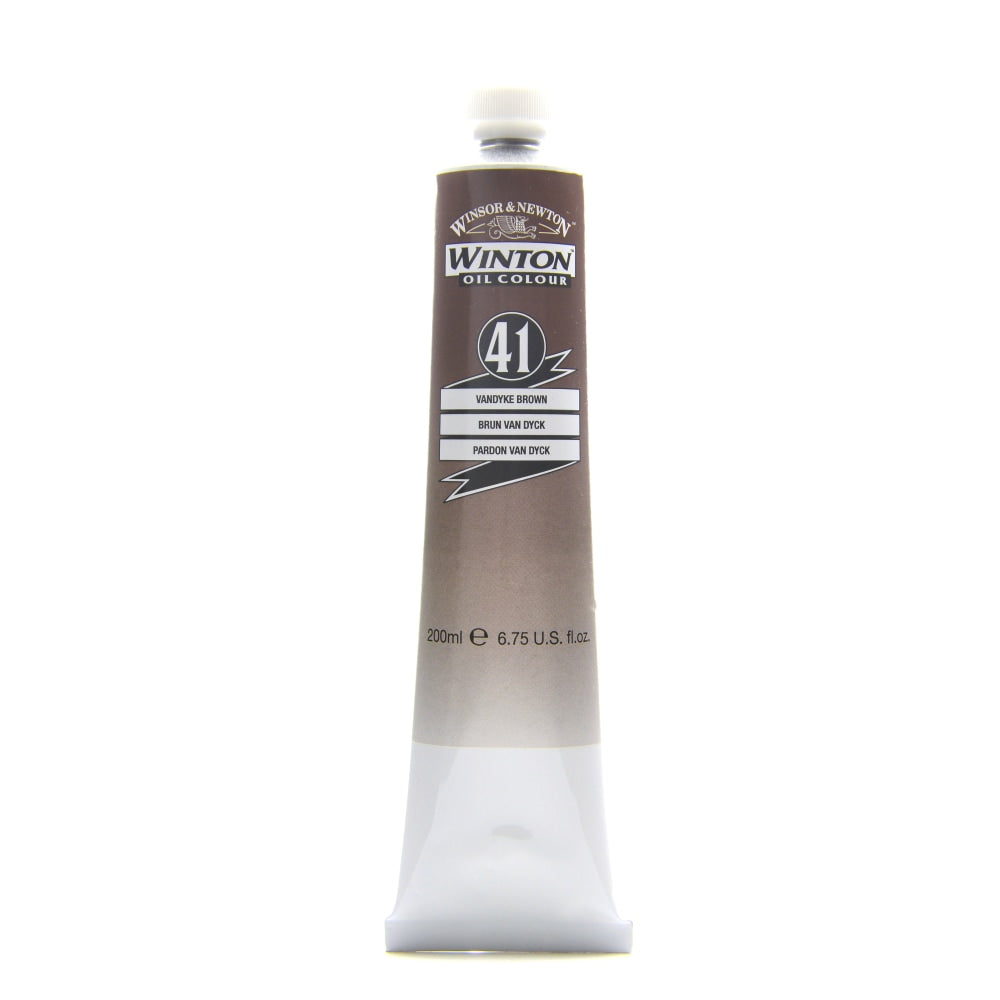 Winsor & Newton Winton Oil Colors, 200 mL, Vandyke Brown, 41