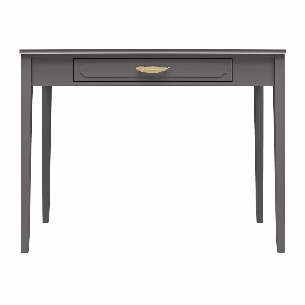 Ameriwood Home Stella 40inW Computer Desk, Gray/Gold