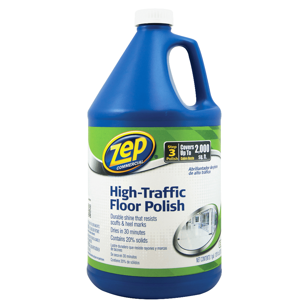 Zep Commercial High-Traffic Floor Finish, 128 Oz Bottle