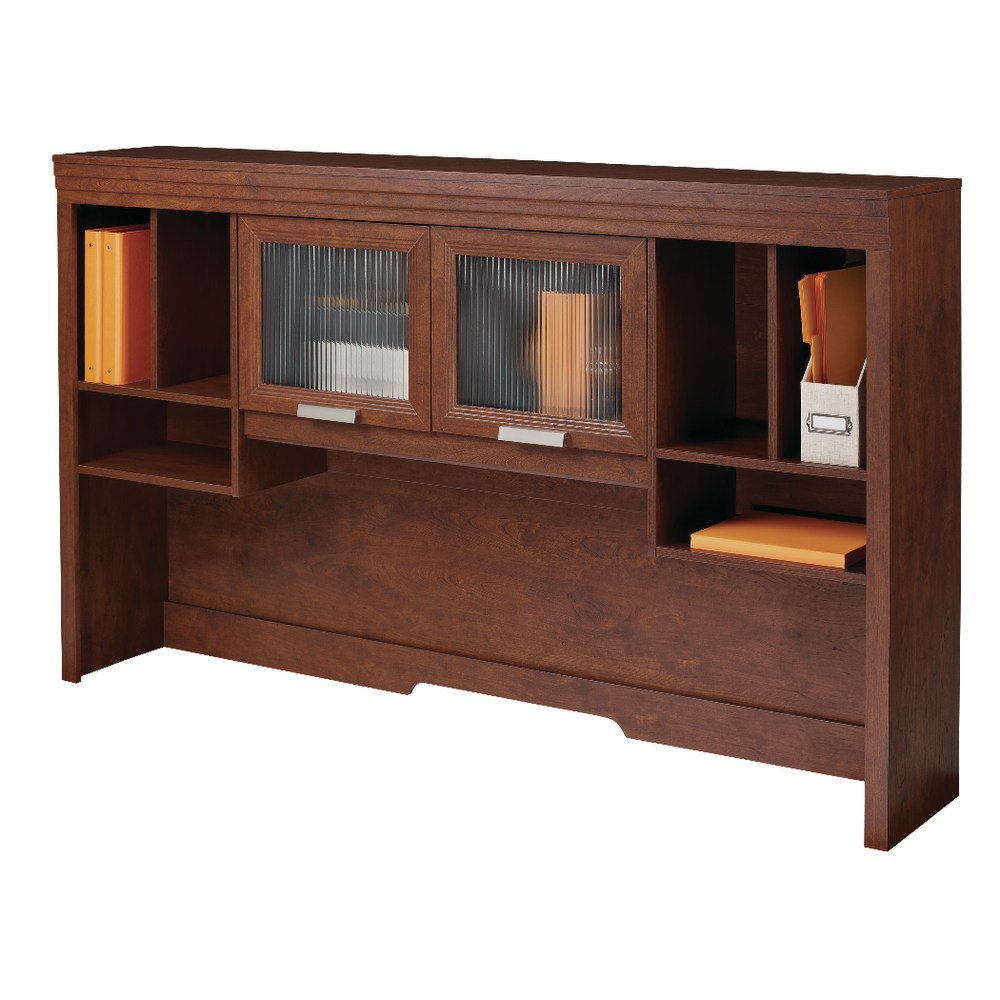 Realspace Marbury Collection 128inW Hutch, Auburn Brown