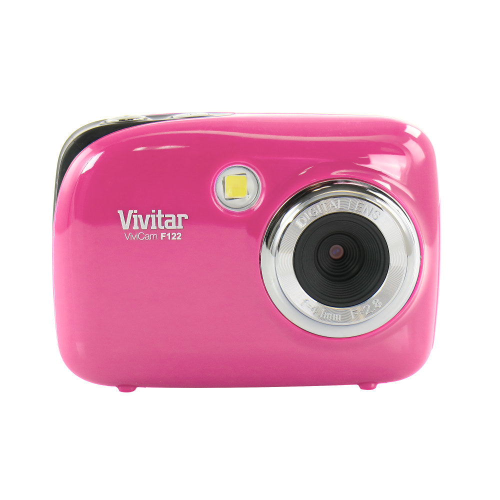 Vivitar ViviCam F122 995116000M 14.1-Megapixel Digital Camera With 1.8in LCD Screen, Pink