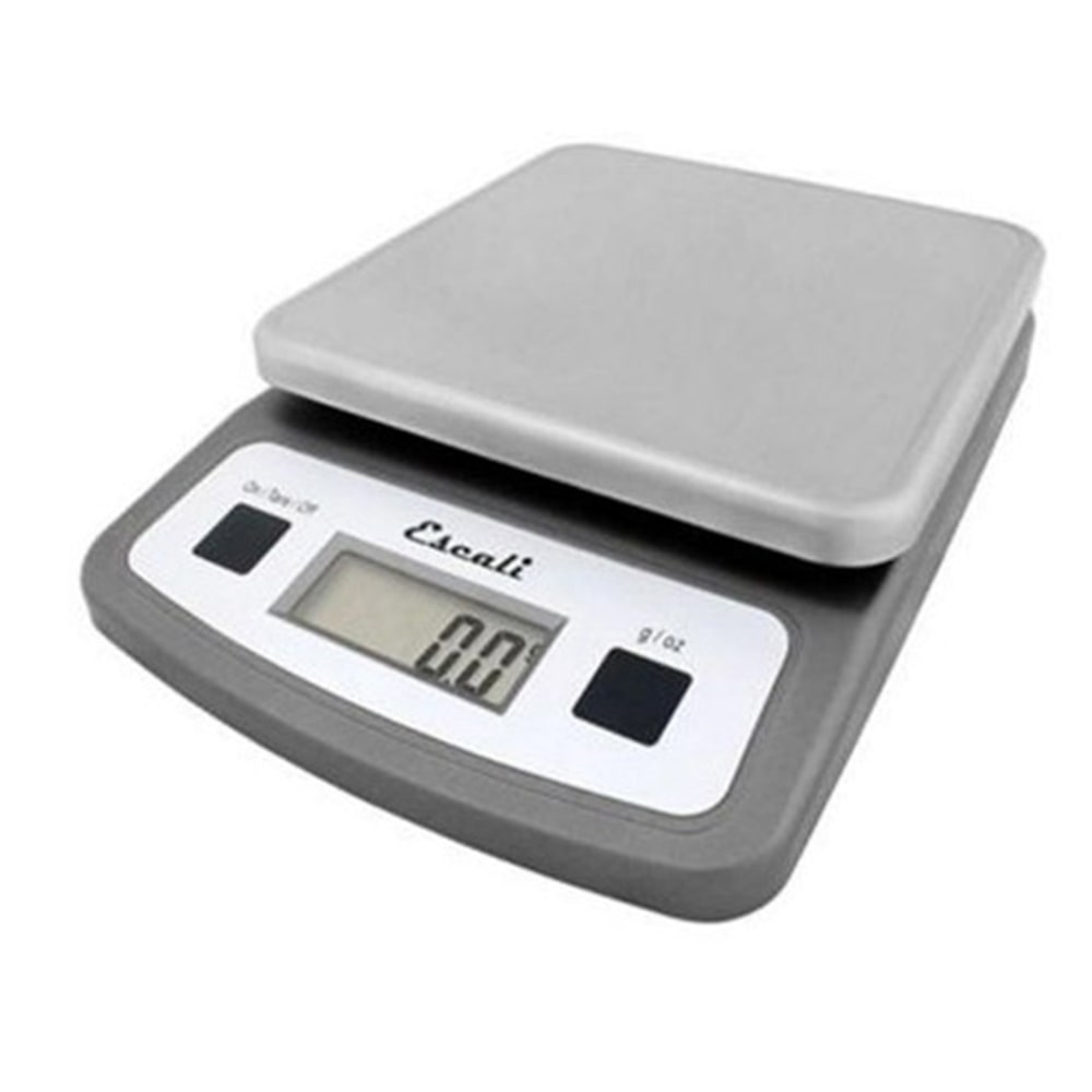 Escali Low-Profile Digital Scale, 2 Lb, Silver