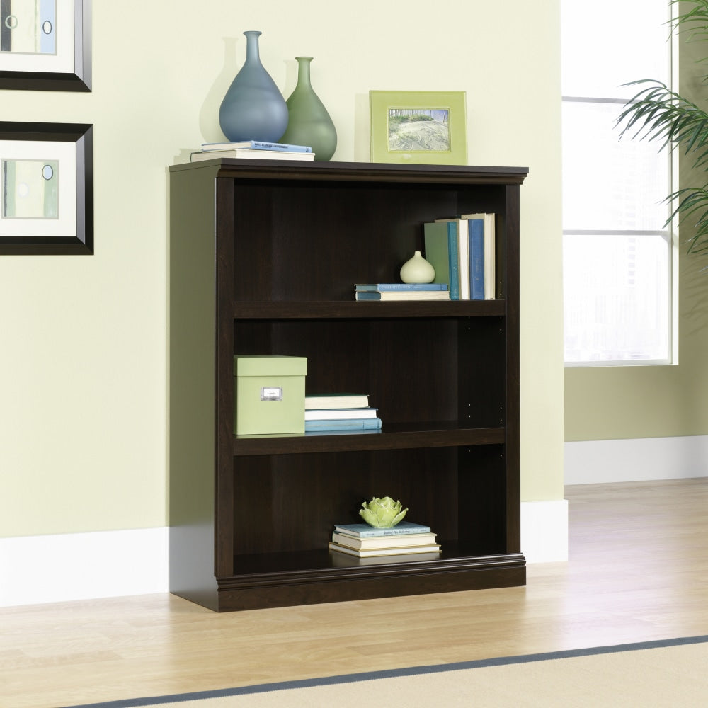 Sauder Select 44inH 3-Shelf Bookcase, Jamocha Wood