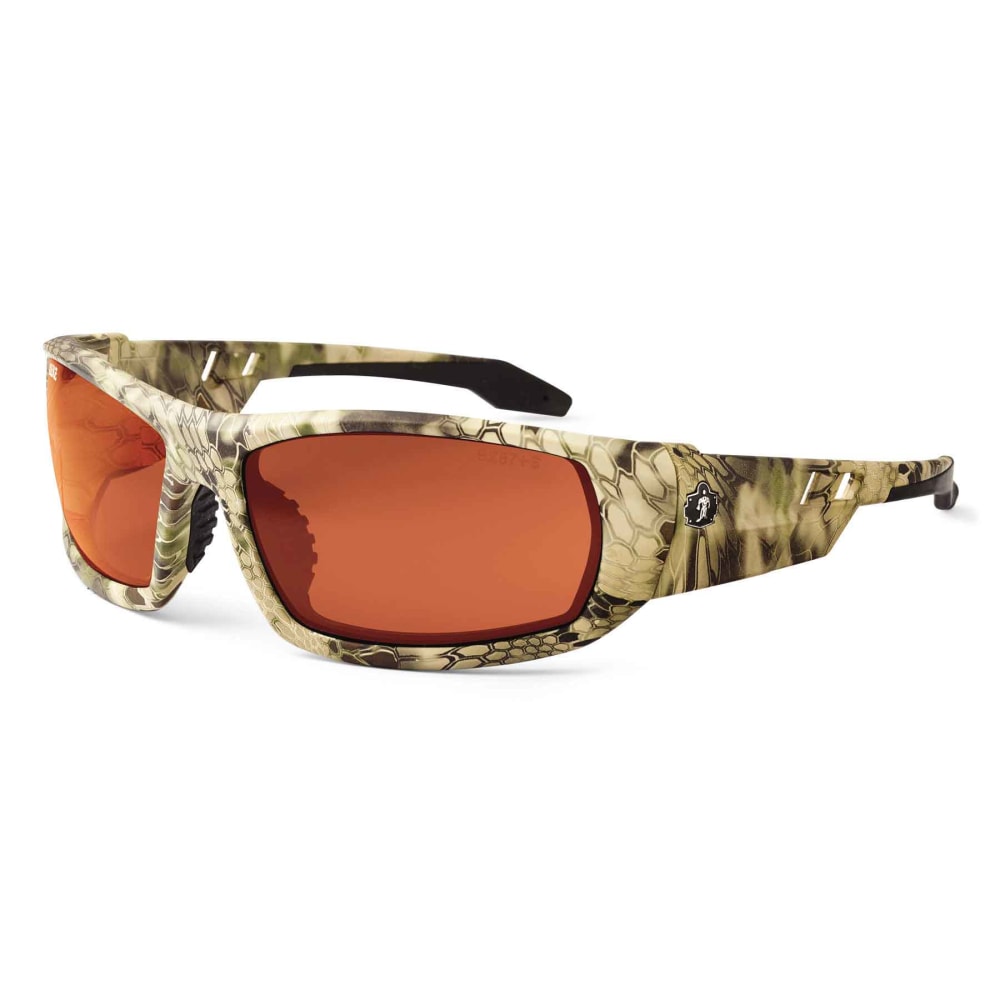 Ergodyne Skullerz Safety Glasses, Odin, Polarized, Kryptek Highlander Frame, Copper Lens