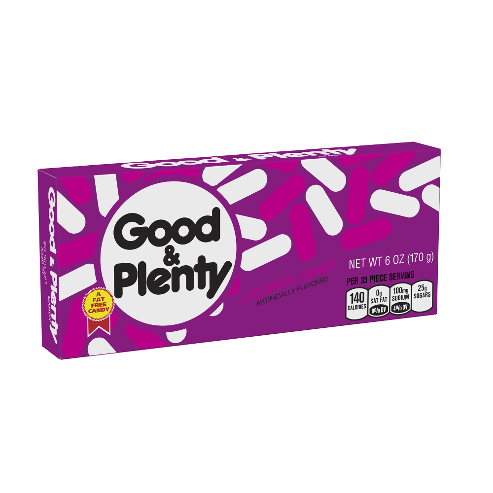 Good & Plenty Licorice Candy, 6 Oz, Pack Of 12 Boxes