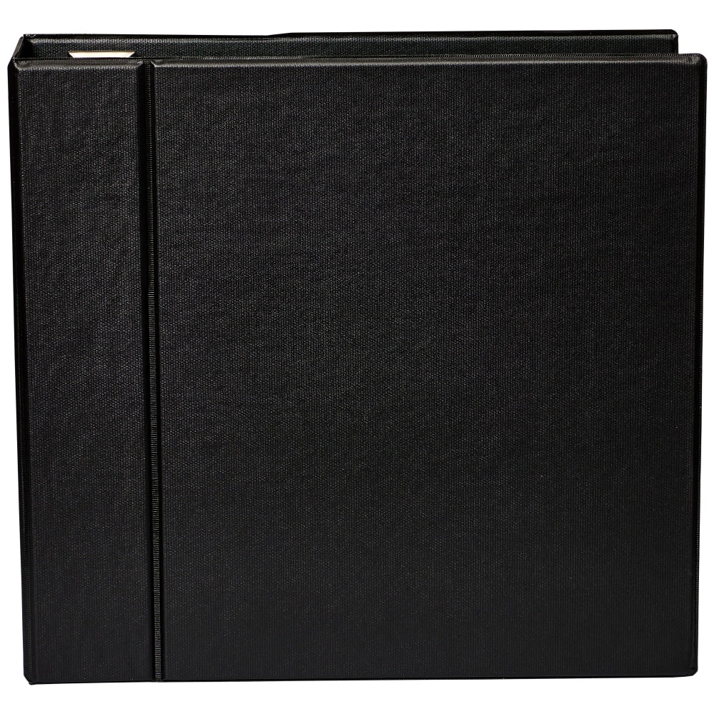 Office Depot Brand Heavy-Duty 3-Ring Binder, 4in D-Rings, Black