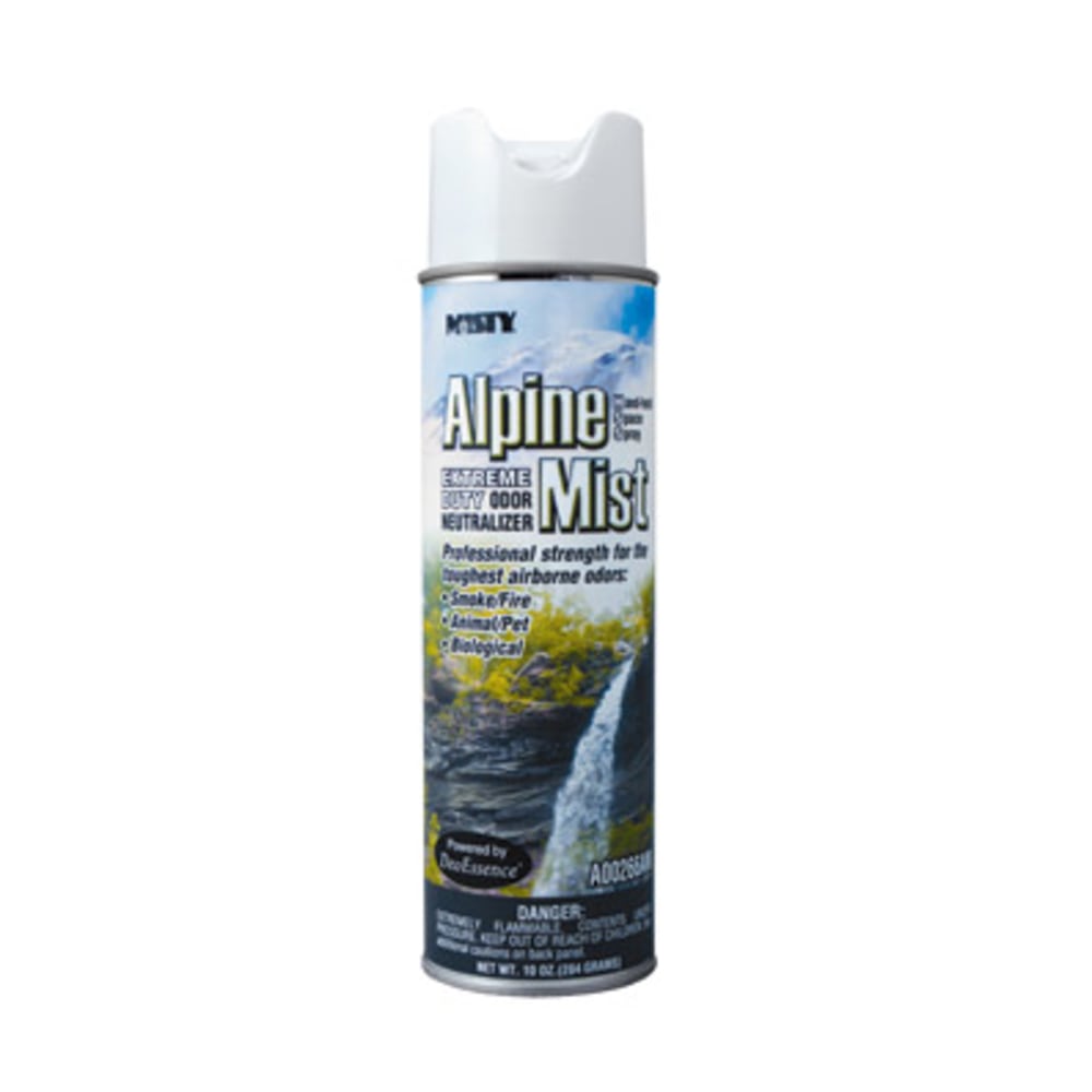 MISTY Alpine Mist Extreme Odor Neutralizer - Spray - 10 fl oz (0.3 quart) - 12 / Carton